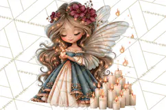 Midnight Halloween Fairy World PNG, Fall Fairies Product Image 3