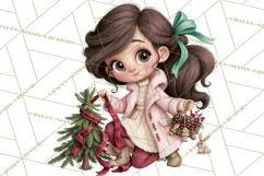Christmas Tree Farm PNG Clipart, Santa & Elf Characters Product Image 3