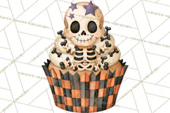 Halloween Monster Cupcake Clipart Png, Halloween Sweets Product Image 5