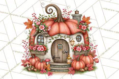 Enchanted Autumn Fairy World PNG, Fall Fairies Product Image 5