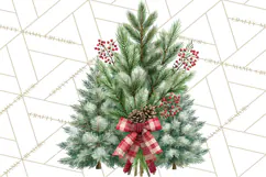Christmas Tree Farm PNG Clipart, Santa & Elf Characters Product Image 5