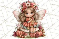 Enchanted Autumn Fairy World PNG, Fall Fairies Product Image 2