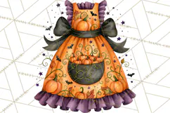Bright Halloween Kitchen Clipart PNG, Spooky Aprons Mixers Product Image 2