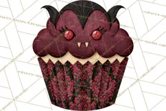 Halloween Monster Cupcake Clipart Png, Halloween Sweets Product Image 2