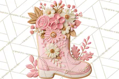 Pink Autumn Cookies Clipart PNG Product Image 2