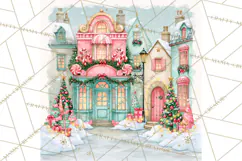 Merry And Bright Christmas Watercolor PNG Product Image 2
