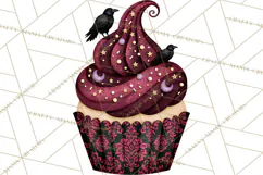 Halloween Cupcake Clipart PNG, Halloween Sweet Treats Product Image 3