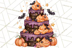 Spooky Halloween Desserts Clipart PNG Product Image 3