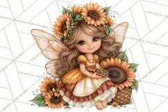 Sunflower Fairy World PNG, Fall Fairies Product Image 3