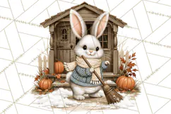Sweater Weather Woodland Animals PNG Product Image 3