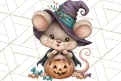 Halloween Village Clipart PNG, Spooky Cottage Town Product Image 3