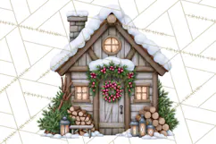 Christmas Tree Farm PNG Clipart, Santa & Elf Characters Product Image 3
