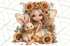 Sunflower Fairy World PNG, Fall Fairies Product Image 4