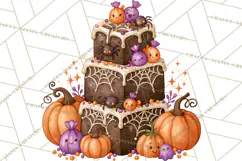 Spooky Halloween Desserts Clipart PNG Product Image 4
