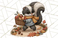 Sweater Weather Woodland Animals PNG Product Image 4
