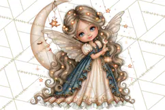 Midnight Halloween Fairy World PNG, Fall Fairies Product Image 4