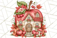 Enchanted Autumn Fairy World PNG, Fall Fairies Product Image 4