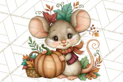 Autumn Village Clipart PNG, Cozy Fall Cottage Town Product Image 4