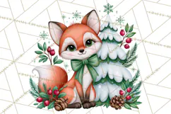Christmas Tree Farm PNG Clipart, Santa & Elf Characters Product Image 4
