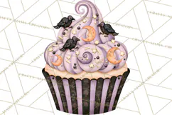 Halloween Cupcake Clipart PNG, Halloween Sweet Treats Product Image 5