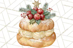 Christmas Dessert Clipart PNG Product Image 5