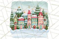 Merry And Bright Christmas Watercolor PNG Product Image 2