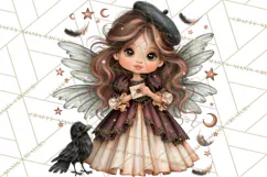 Midnight Halloween Fairy World PNG, Fall Fairies Product Image 2