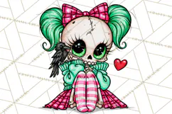 Cute Halloween Skeleton Clipart PNG, Creepy Cute Fall Decor Product Image 3