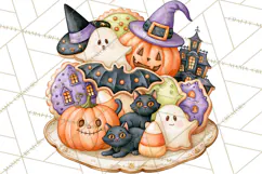 Spooky Halloween Desserts Clipart PNG Product Image 3