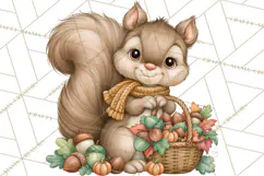 Autumn Village Clipart PNG, Cozy Fall Cottage Town Product Image 3