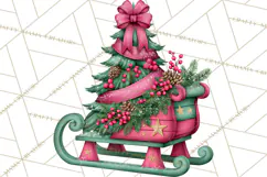 Christmas Tree Farm PNG Clipart, Santa & Elf Characters Product Image 3