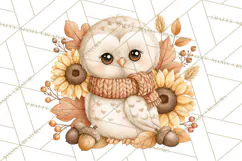 Fall Animals Clipart PNG, Autumn Floral Designs Product Image 4