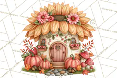 Enchanted Autumn Fairy World PNG, Fall Fairies Product Image 4