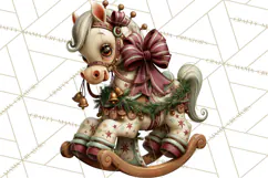 Vintage Christmas Clipart PNG, Christmas Retro Characters Product Image 3