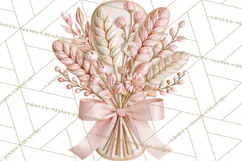 Pink Autumn Cookies Clipart PNG Product Image 5