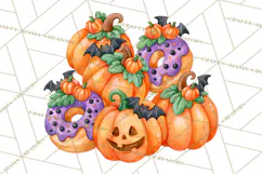 Spooky Halloween Desserts Clipart PNG Product Image 5
