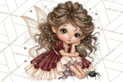 Midnight Halloween Fairy World PNG, Fall Fairies Product Image 5