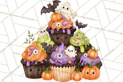 Spooky Halloween Desserts Clipart PNG Product Image 3
