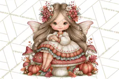 Enchanted Autumn Fairy World PNG, Fall Fairies Product Image 2