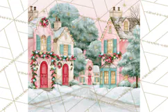 Merry And Bright Christmas Watercolor PNG Product Image 4