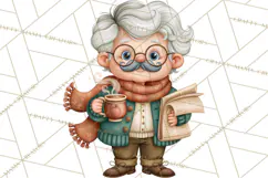 Autumn Village Clipart PNG, Cozy Fall Cottage Town Product Image 4