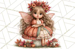 Enchanted Autumn Fairy World PNG, Fall Fairies Product Image 3