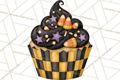 Halloween Cupcake Clipart PNG, Halloween Sweet Treats Product Image 4