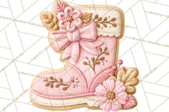 Pink Autumn Cookies Clipart PNG Product Image 4