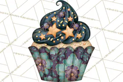 Halloween Cupcake Clipart PNG, Halloween Sweet Treats Product Image 3