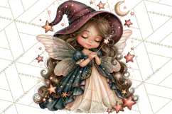 Midnight Halloween Fairy World PNG, Fall Fairies Product Image 3