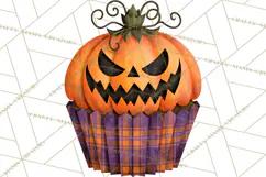 Halloween Monster Cupcake Clipart Png, Halloween Sweets Product Image 3