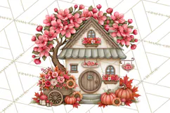 Enchanted Autumn Fairy World PNG, Fall Fairies Product Image 3