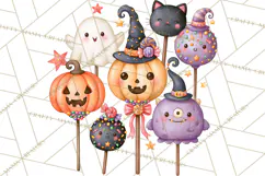 Spooky Halloween Desserts Clipart PNG Product Image 1