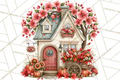 Enchanted Autumn Fairy World PNG, Fall Fairies Product Image 4